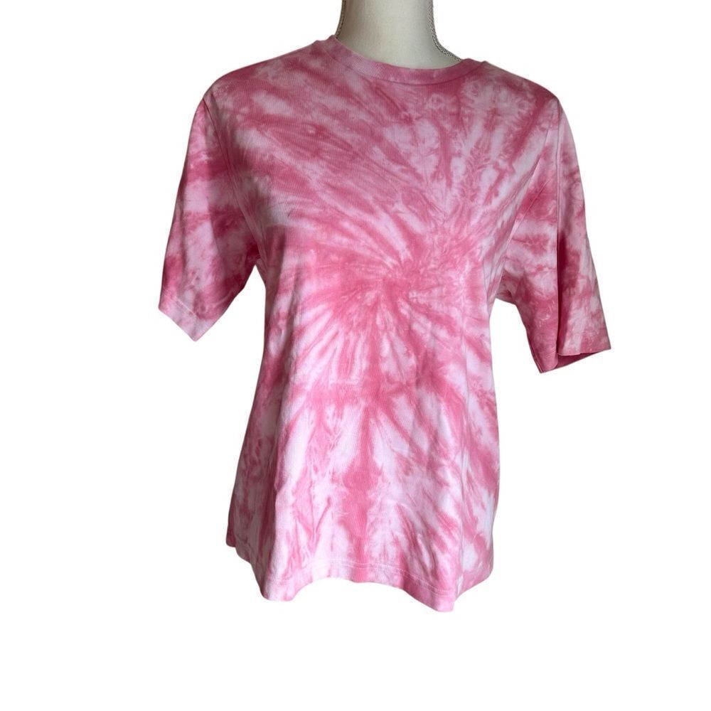 RHODE Top White & Pink Tie Dye Cotton  US 10